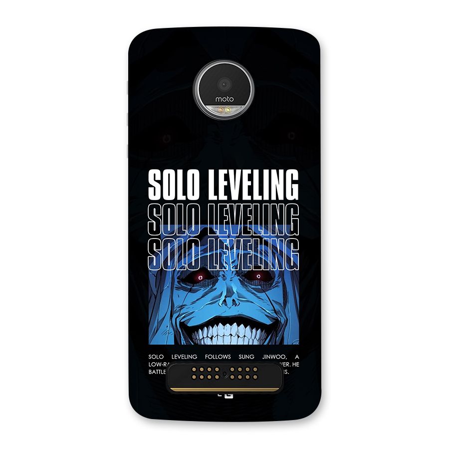 Solo Leveling Typo Back Case for Moto Z Play