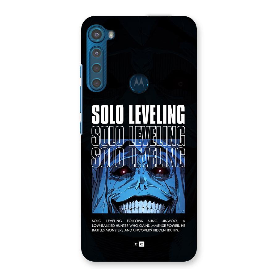 Solo Leveling Typo Back Case for Motorola One Fusion Plus