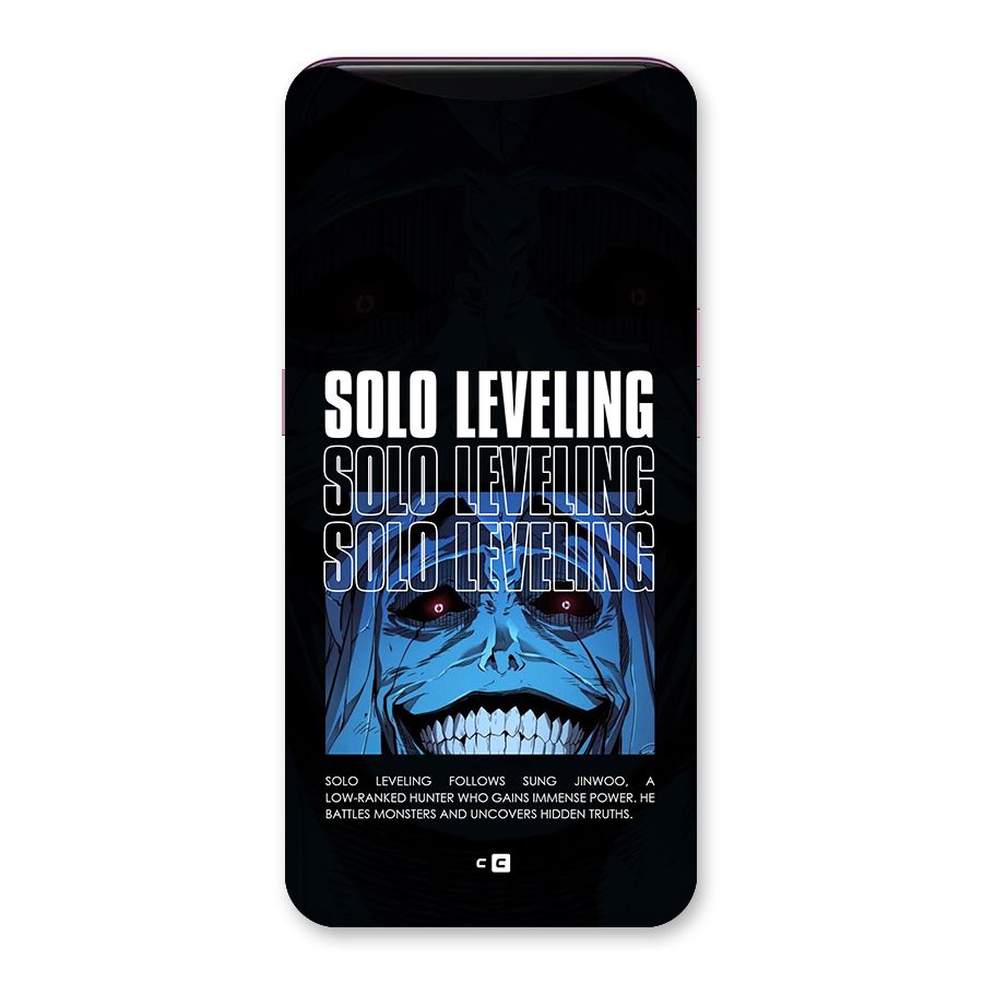 Solo Leveling Typo Back Case for Oppo Find X