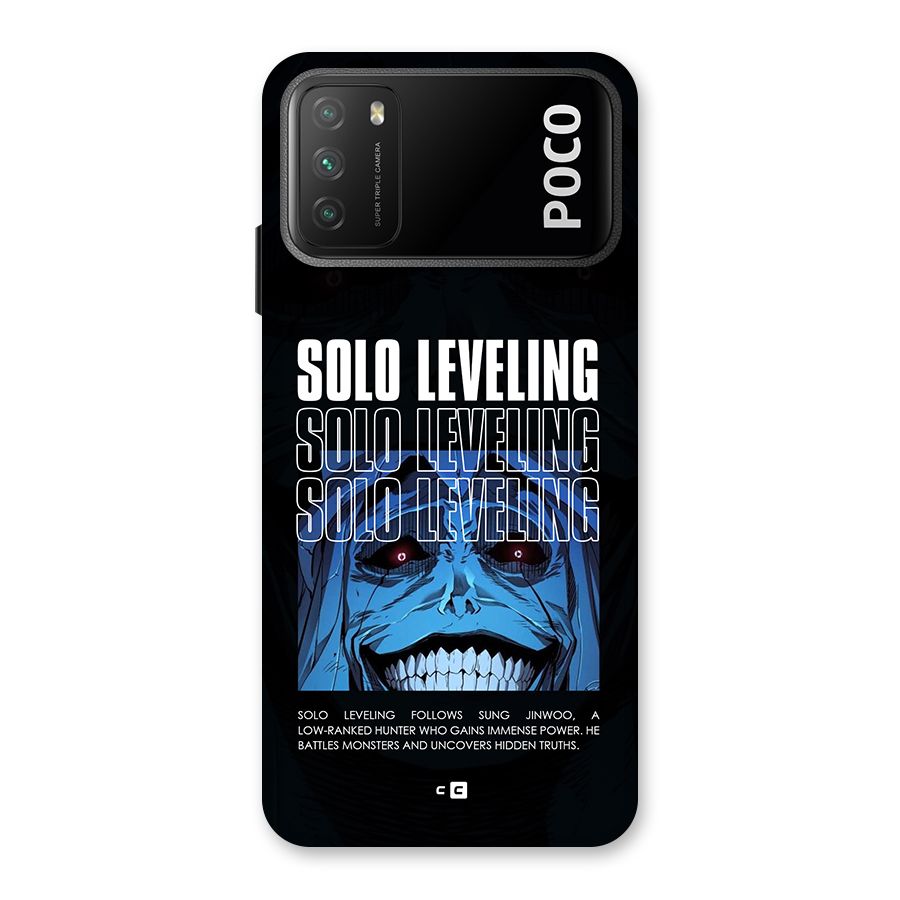 Solo Leveling Typo Back Case for Poco M3