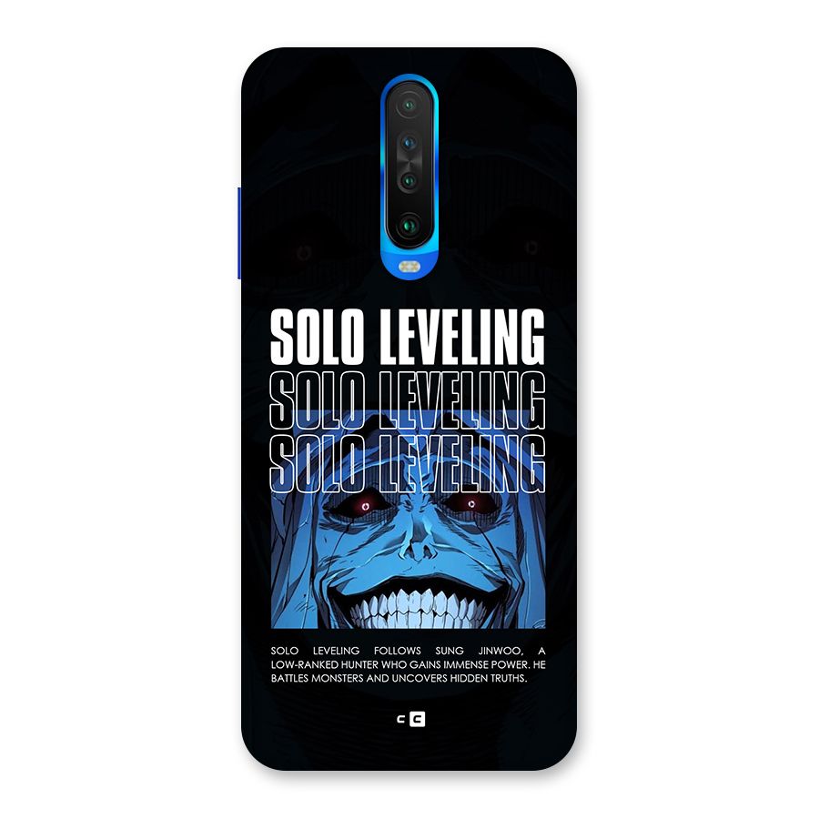 Solo Leveling Typo Back Case for Poco X2