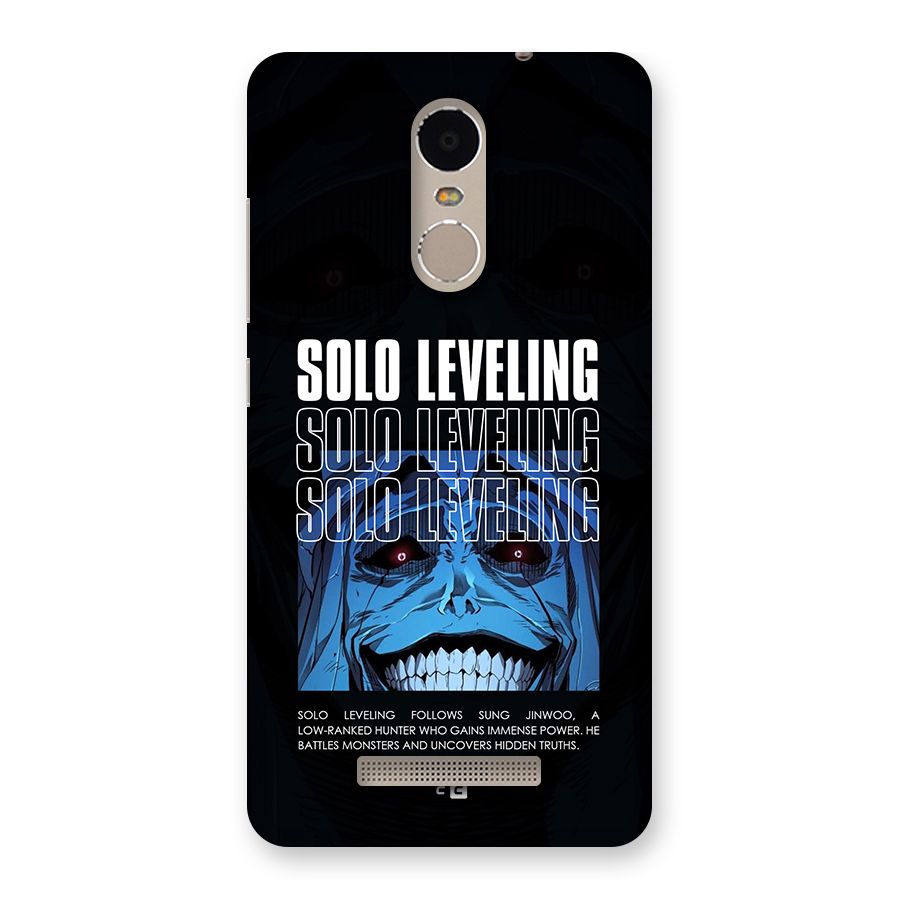 Solo Leveling Typo Back Case for Redmi Note 3