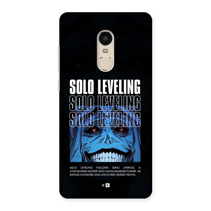 Solo Leveling Typo Back Case for Redmi Note 4