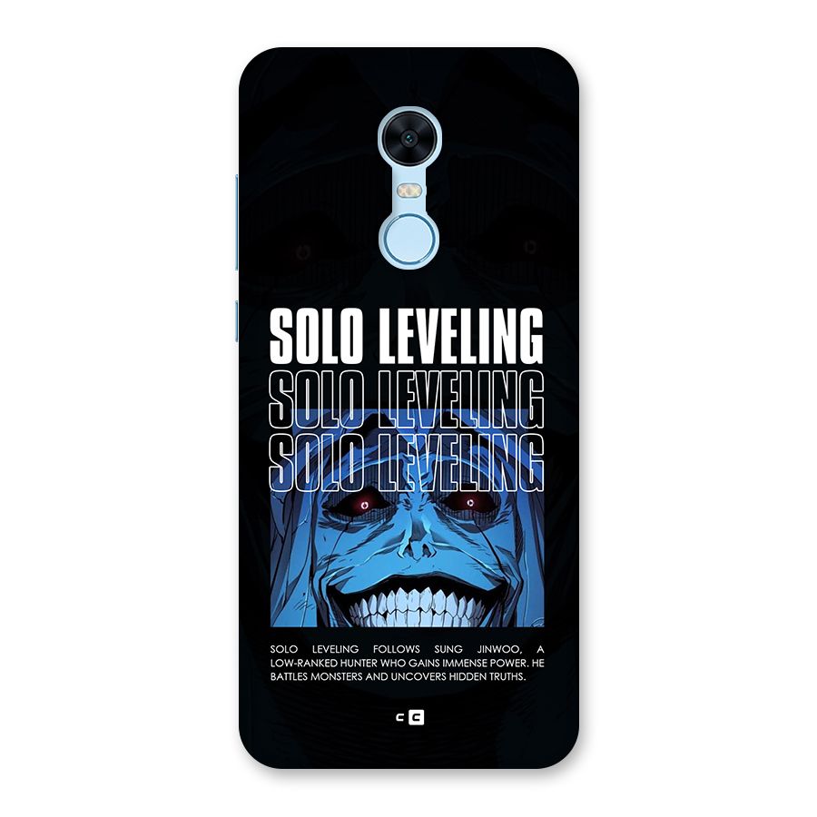 Solo Leveling Typo Back Case for Redmi Note 5
