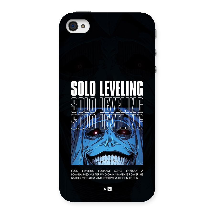 Solo Leveling Typo Back Case for iPhone 4 4s
