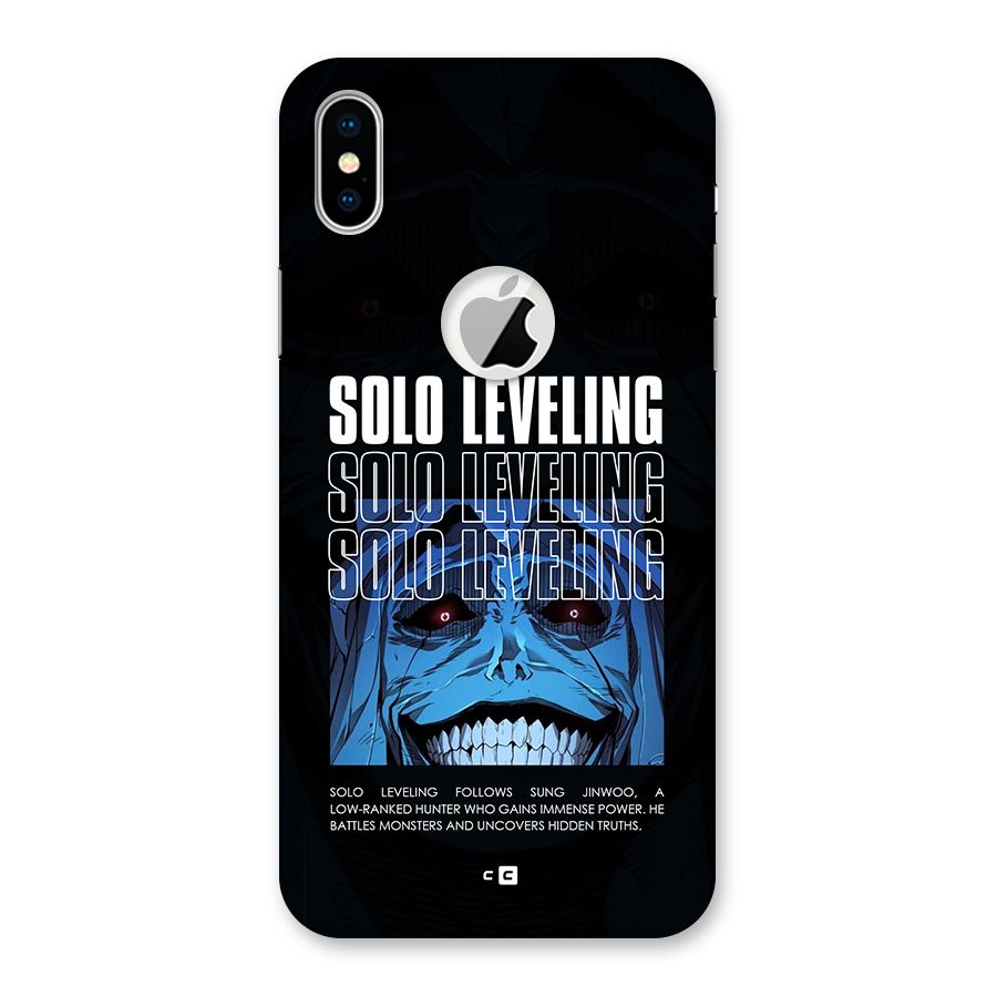 Solo Leveling Typo Back Case for iPhone X Logo Cut