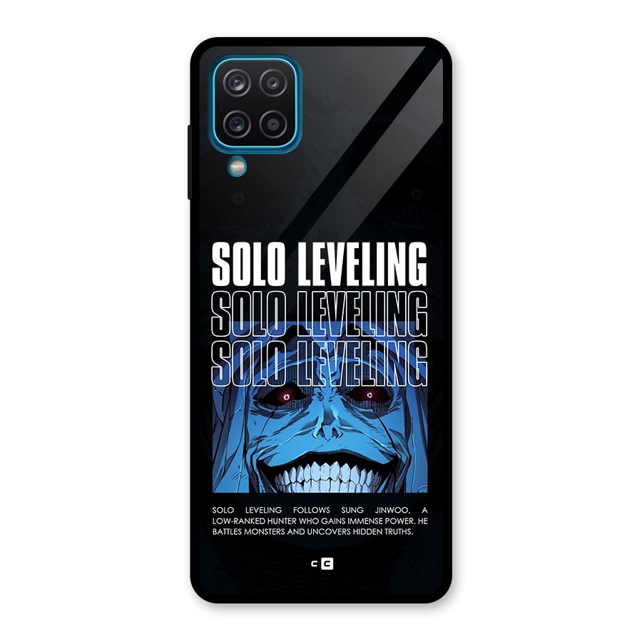 Solo Leveling Typo Glass Back Case for Galaxy A12