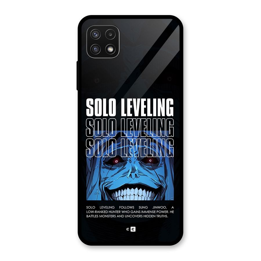 Solo Leveling Typo Glass Back Case for Galaxy A22 5G