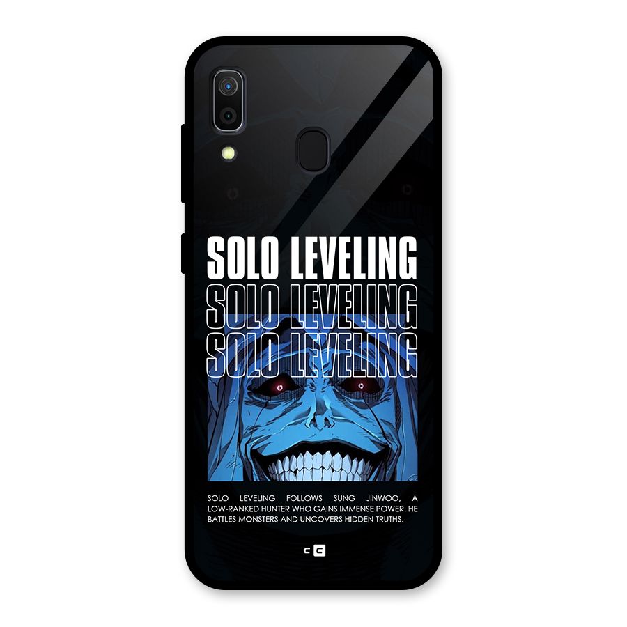 Solo Leveling Typo Glass Back Case for Galaxy A30