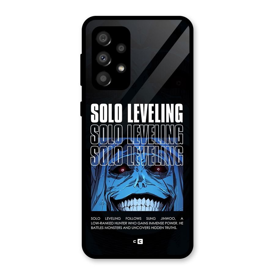 Solo Leveling Typo Glass Back Case for Galaxy A32