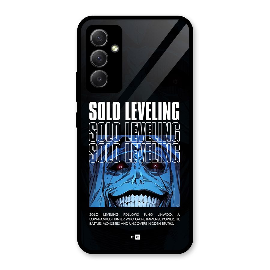 Solo Leveling Typo Glass Back Case for Galaxy A34