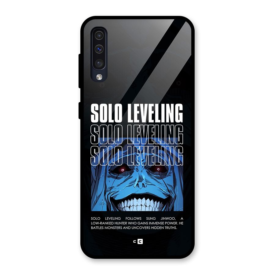 Solo Leveling Typo Glass Back Case for Galaxy A50s