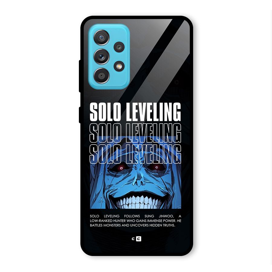 Solo Leveling Typo Glass Back Case for Galaxy A52