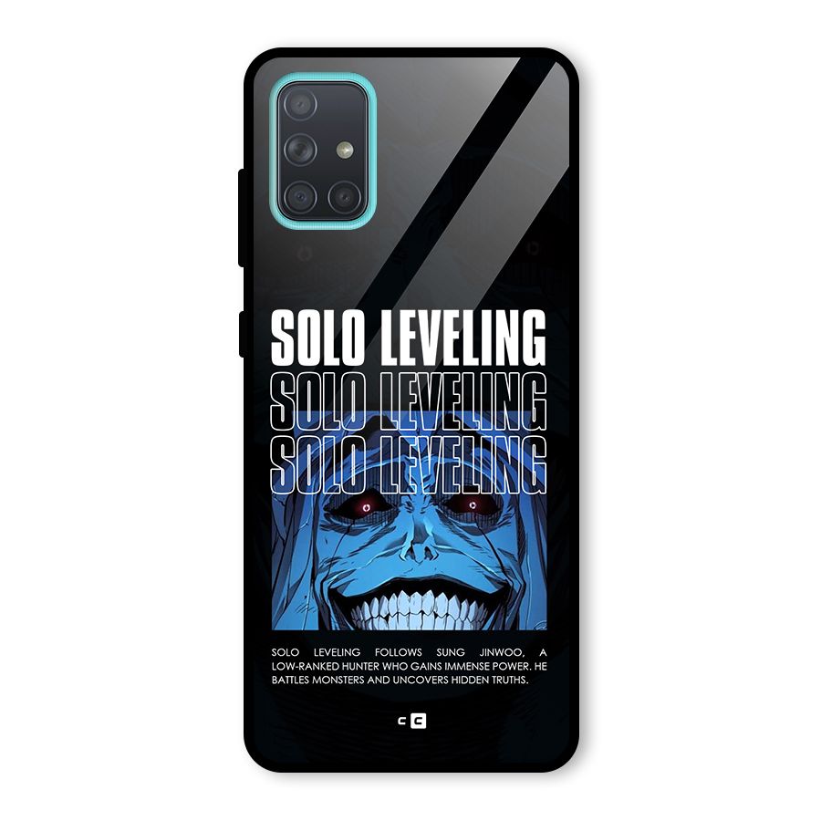 Solo Leveling Typo Glass Back Case for Galaxy A71