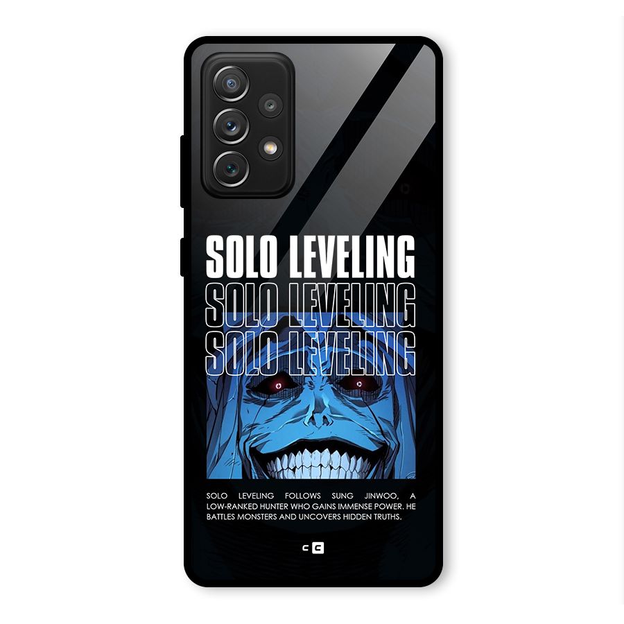Solo Leveling Typo Glass Back Case for Galaxy A72