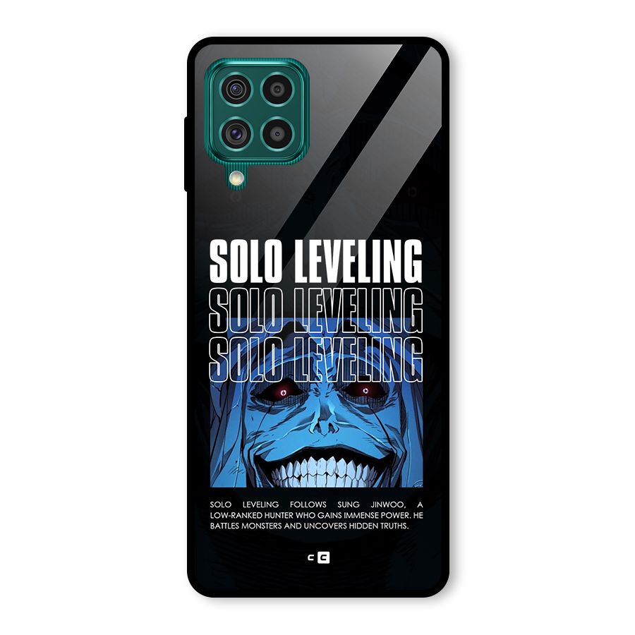 Solo Leveling Typo Glass Back Case for Galaxy F62