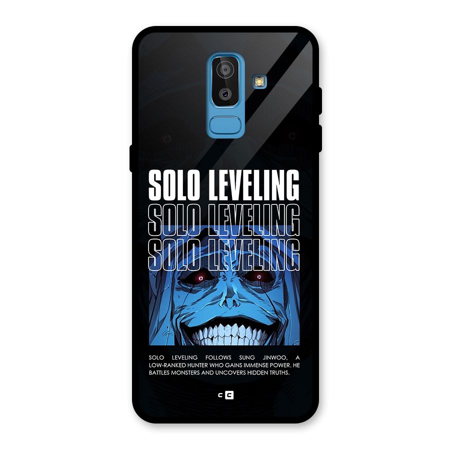 Solo Leveling Typo Glass Back Case for Galaxy J8