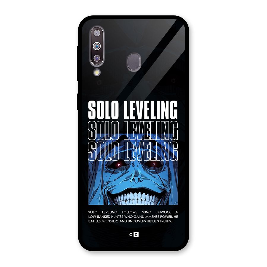 Solo Leveling Typo Glass Back Case for Galaxy M30
