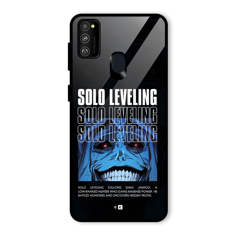 Solo Leveling Typo Glass Back Case for Galaxy M30s