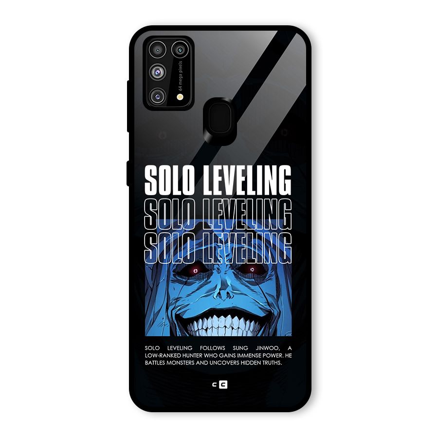 Solo Leveling Typo Glass Back Case for Galaxy M31