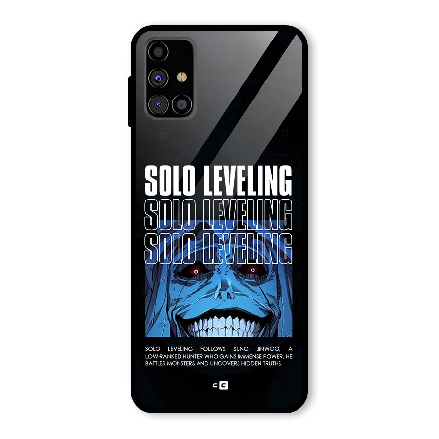 Solo Leveling Typo Glass Back Case for Galaxy M31s