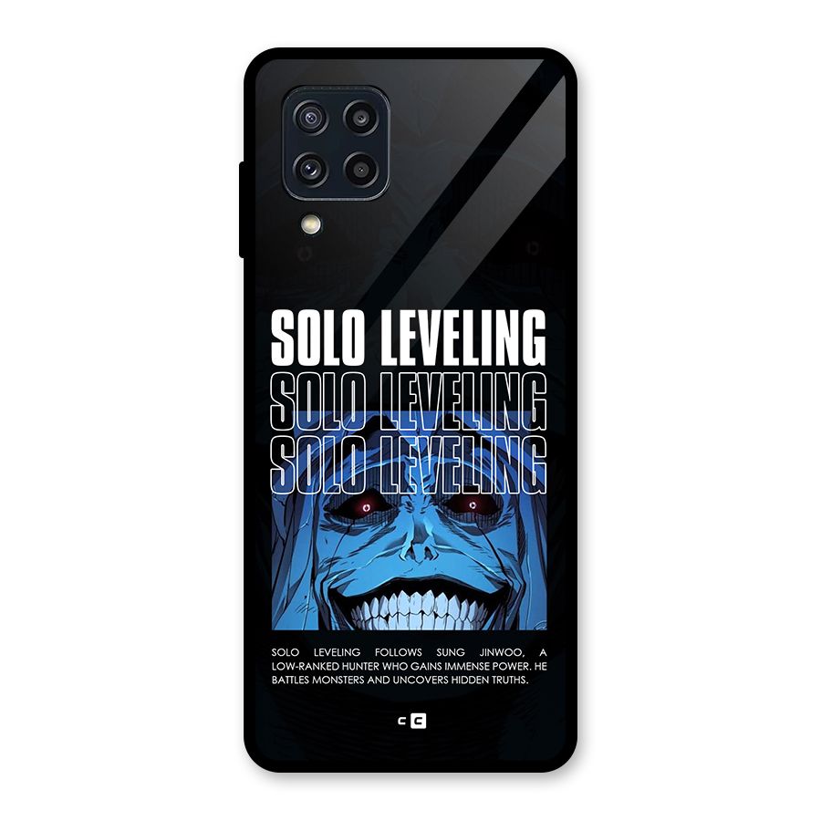 Solo Leveling Typo Glass Back Case for Galaxy M32