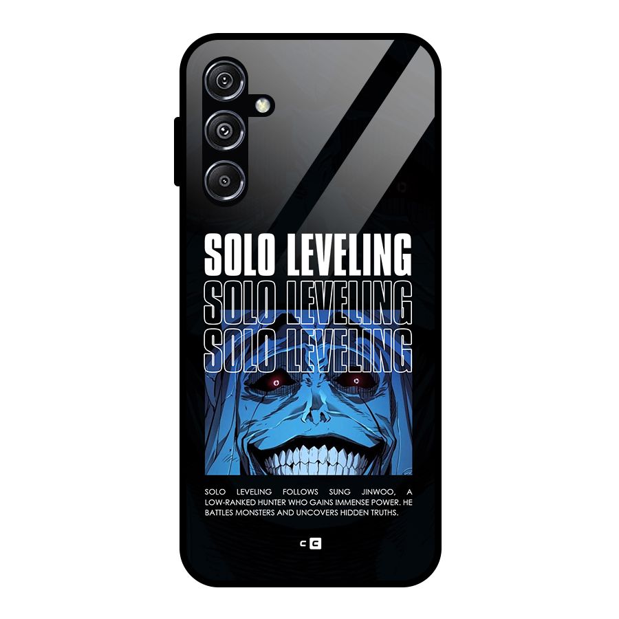 Solo Leveling Typo Glass Back Case for Galaxy M34 5G