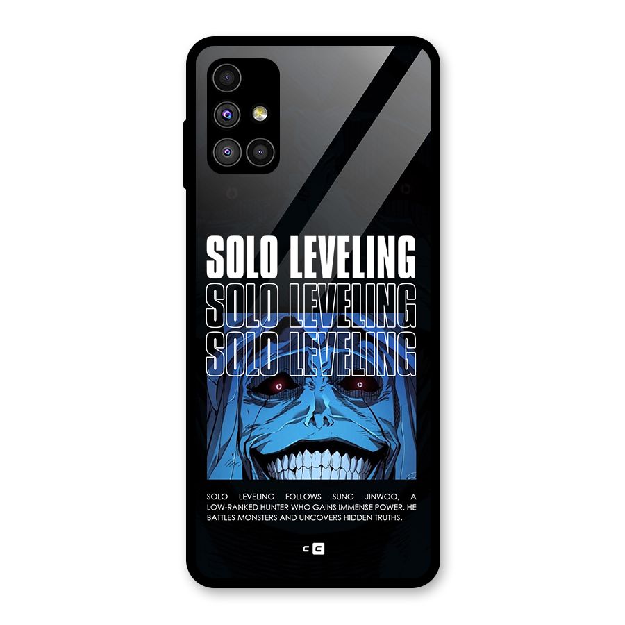 Solo Leveling Typo Glass Back Case for Galaxy M51