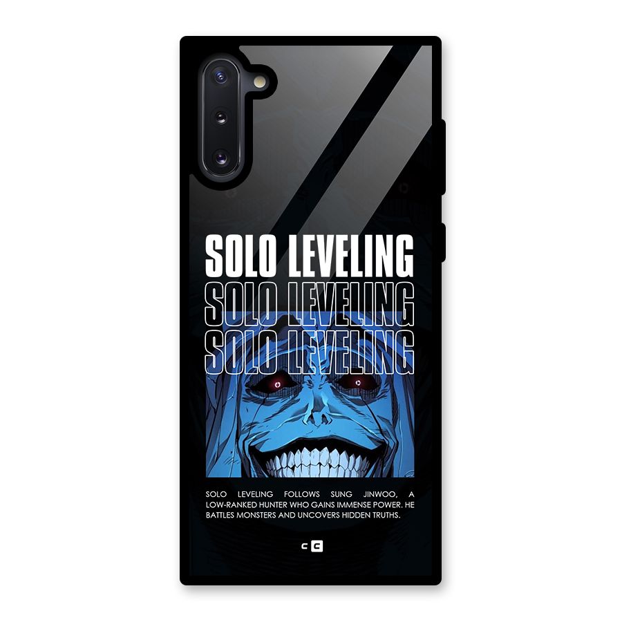 Solo Leveling Typo Glass Back Case for Galaxy Note 10