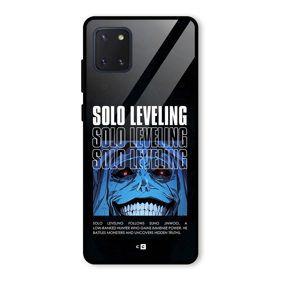 Solo Leveling Typo Glass Back Case for Galaxy Note 10 Lite