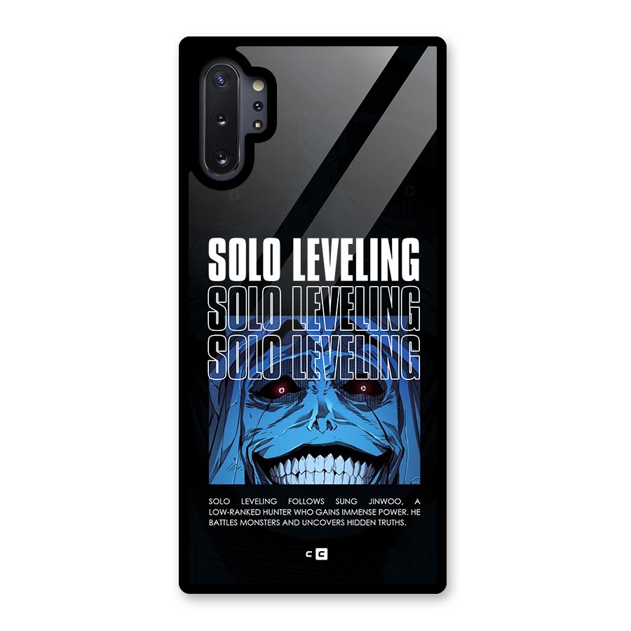 Solo Leveling Typo Glass Back Case for Galaxy Note 10 Plus
