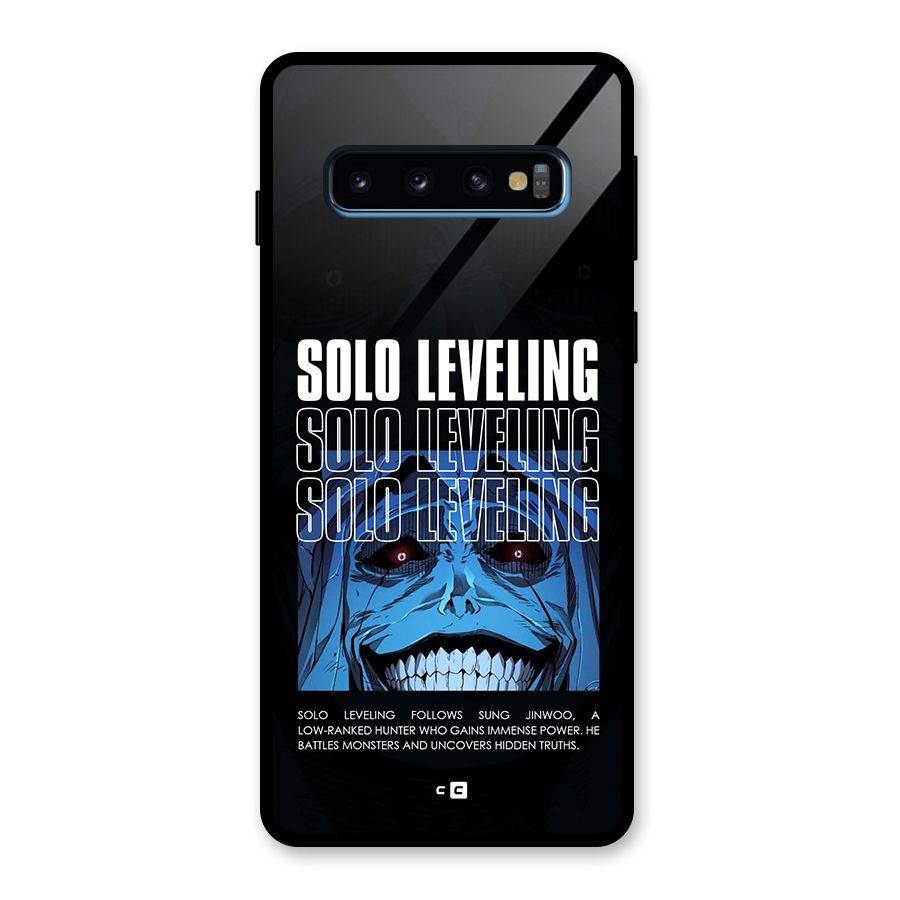 Solo Leveling Typo Glass Back Case for Galaxy S10
