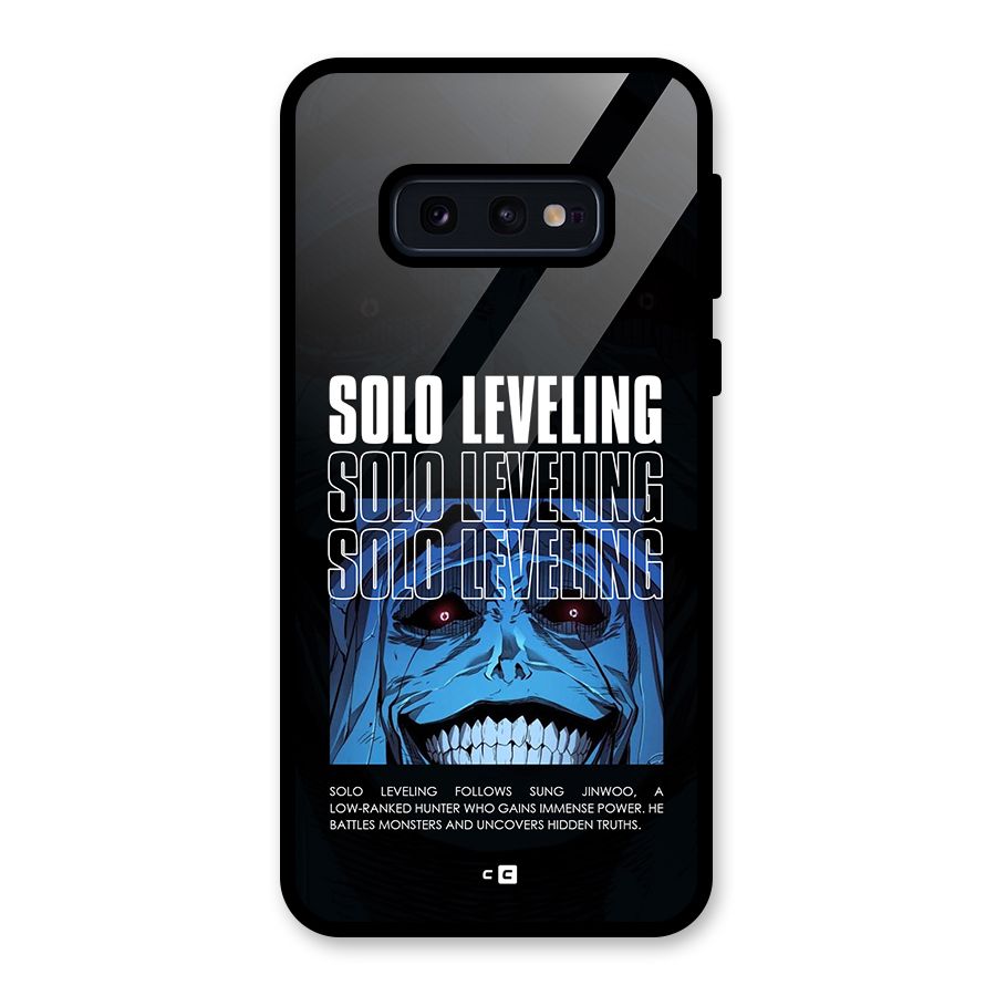 Solo Leveling Typo Glass Back Case for Galaxy S10e
