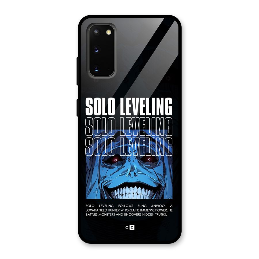 Solo Leveling Typo Glass Back Case for Galaxy S20