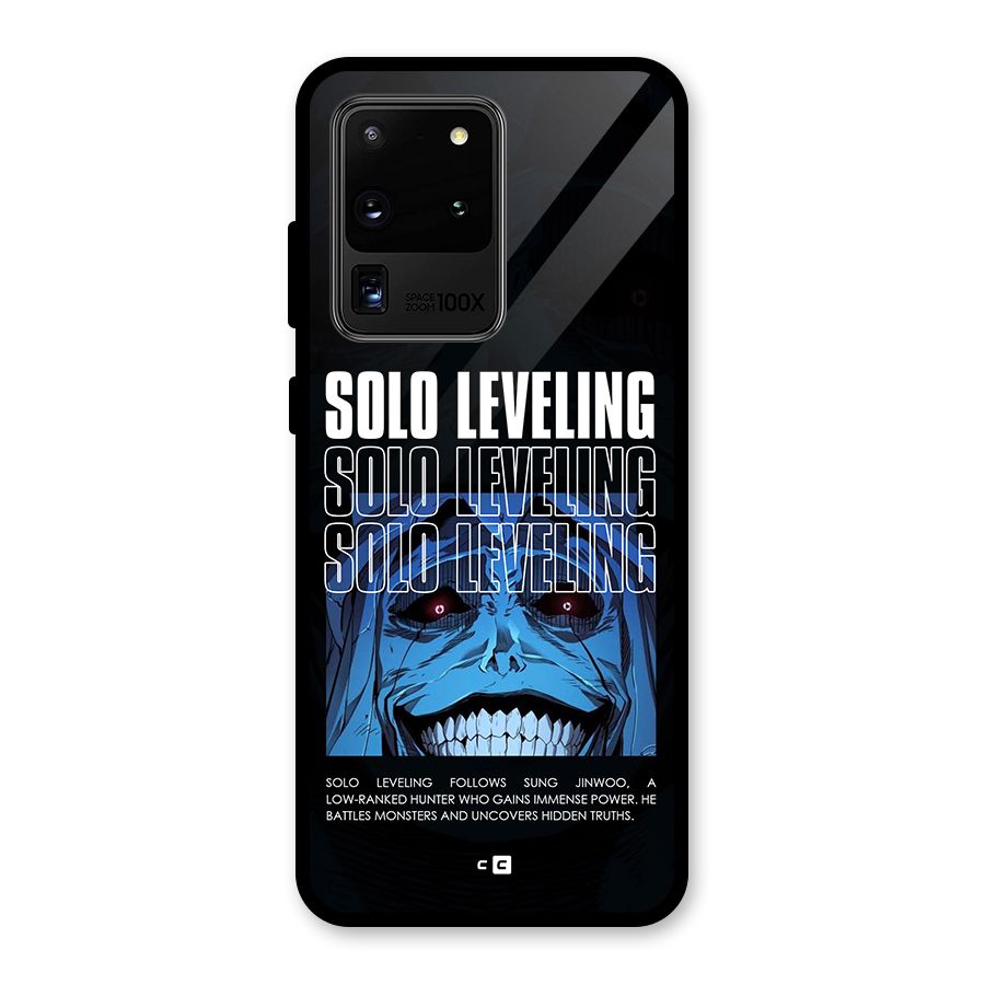 Solo Leveling Typo Glass Back Case for Galaxy S20 Ultra