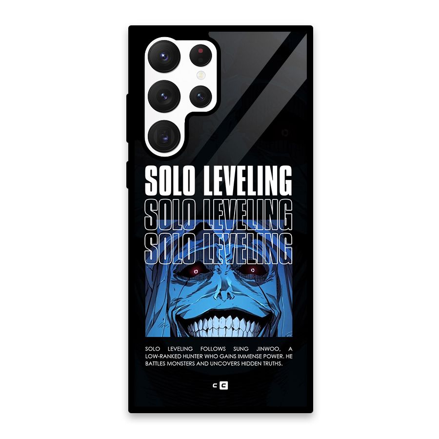 Solo Leveling Typo Glass Back Case for Galaxy S22 Ultra 5G
