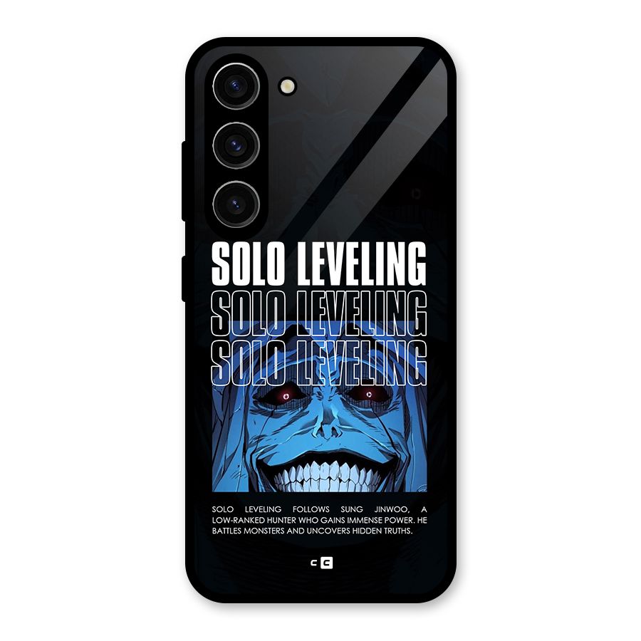 Solo Leveling Typo Glass Back Case for Galaxy S23