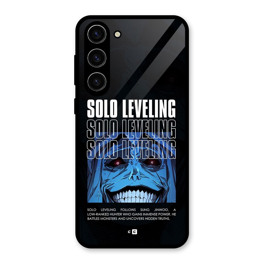 Solo Leveling Typo Glass Back Case for Galaxy S23 Plus