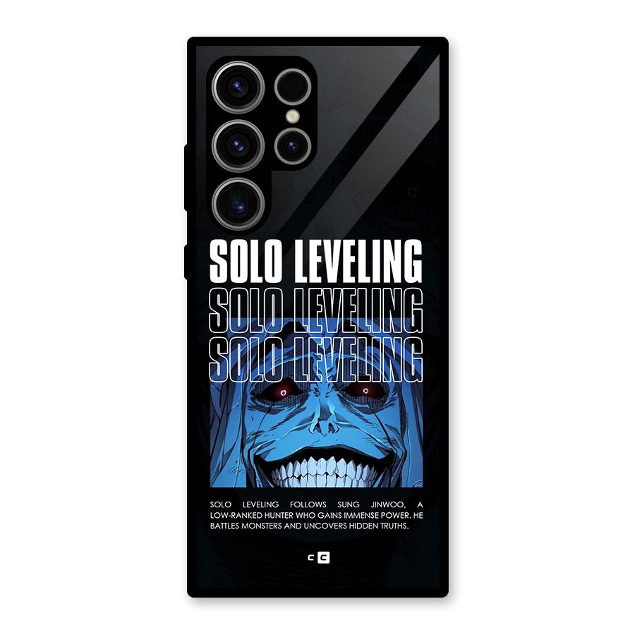Solo Leveling Typo Glass Back Case for Galaxy S23 Ultra