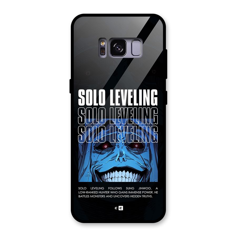 Solo Leveling Typo Glass Back Case for Galaxy S8