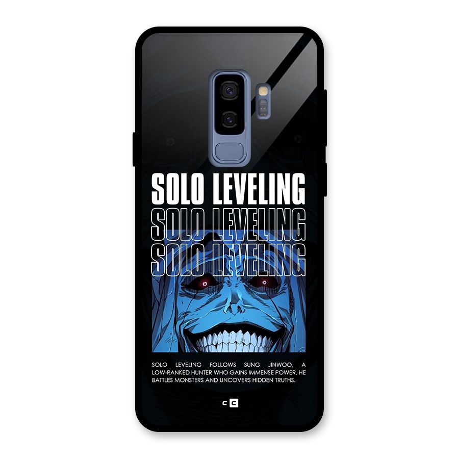 Solo Leveling Typo Glass Back Case for Galaxy S9 Plus