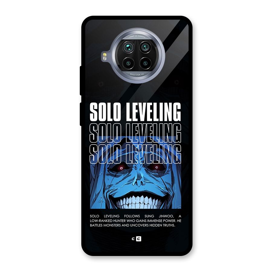 Solo Leveling Typo Glass Back Case for Mi 10i