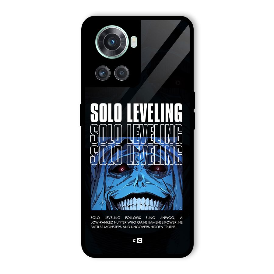 Solo Leveling Typo Glass Back Case for OnePlus 10R