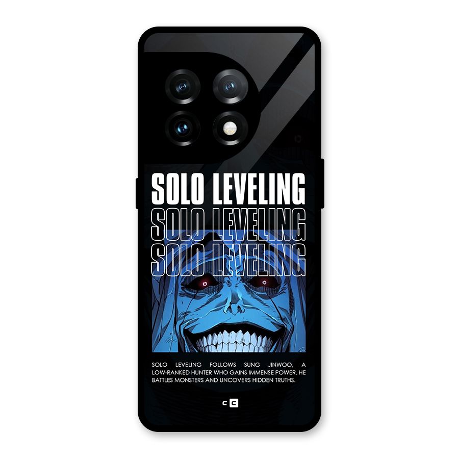 Solo Leveling Typo Glass Back Case for OnePlus 11