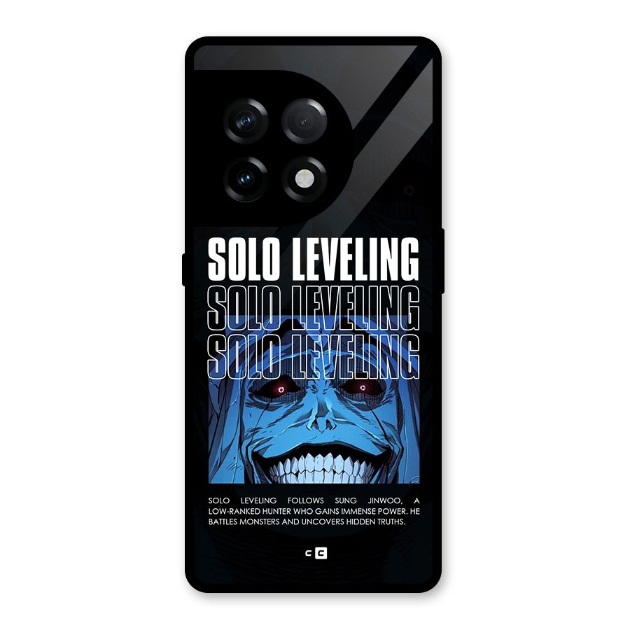 Solo Leveling Typo Glass Back Case for OnePlus 11R