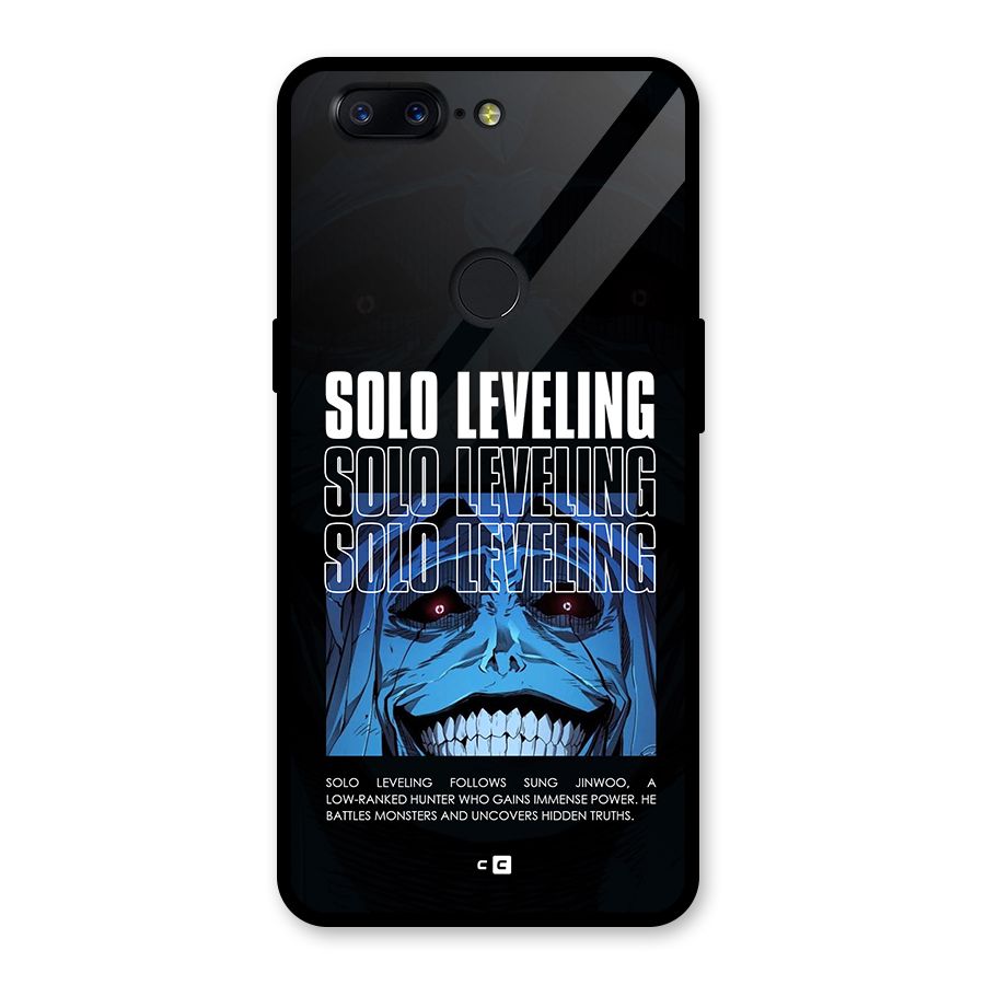 Solo Leveling Typo Glass Back Case for OnePlus 5T
