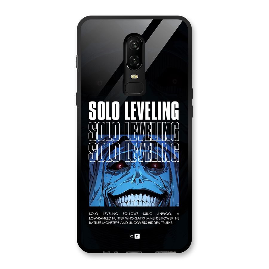Solo Leveling Typo Glass Back Case for OnePlus 6
