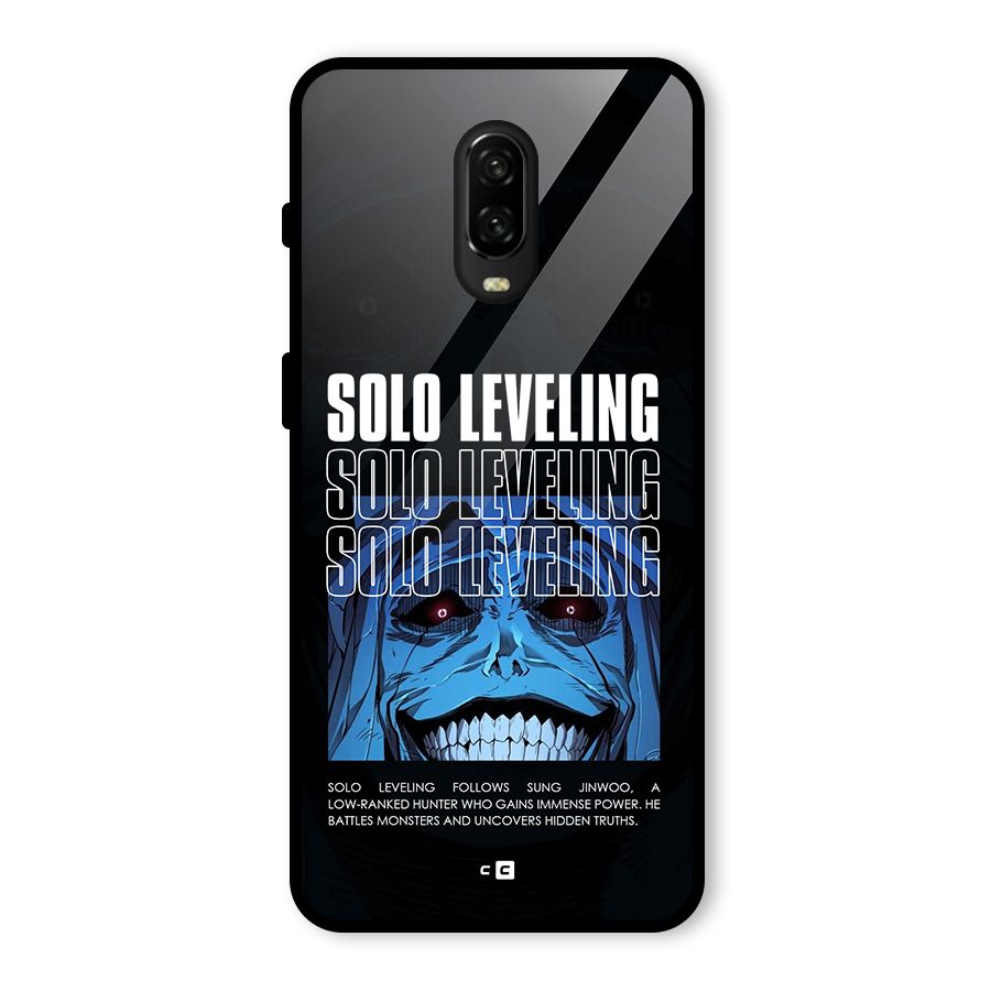 Solo Leveling Typo Glass Back Case for OnePlus 6T