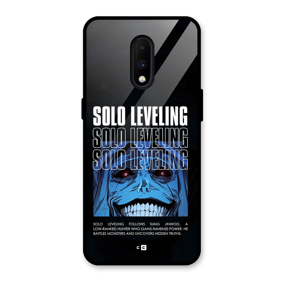 Solo Leveling Typo Glass Back Case for OnePlus 7