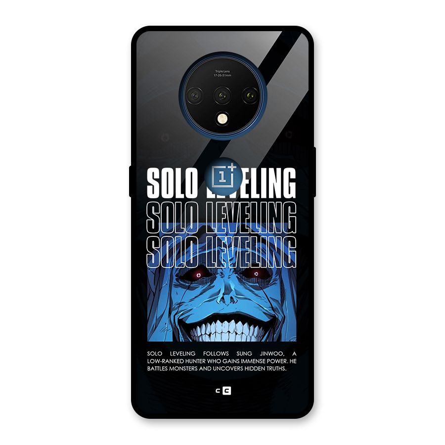 Solo Leveling Typo Glass Back Case for OnePlus 7T